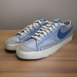 Nike Blazer Low '77 Vintage FD0281-400 Mens Blue Lace Up Athletic Sneaker Sz 10